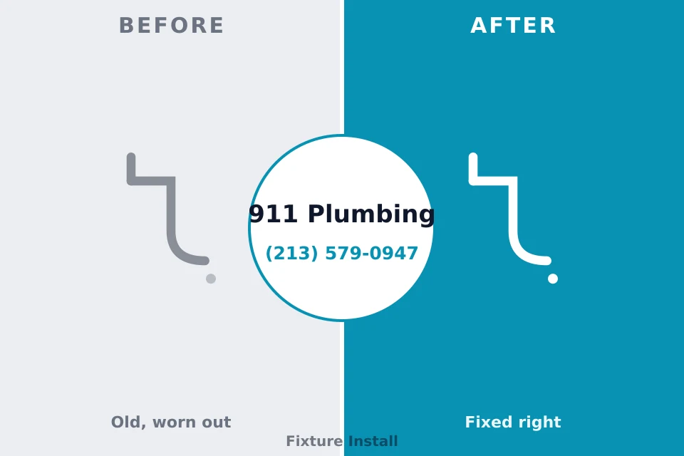 Before and after: plumbing repair Claremont, NC